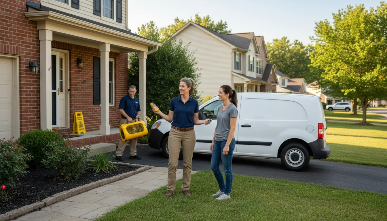 Residential water damage restoration in Fields, OR